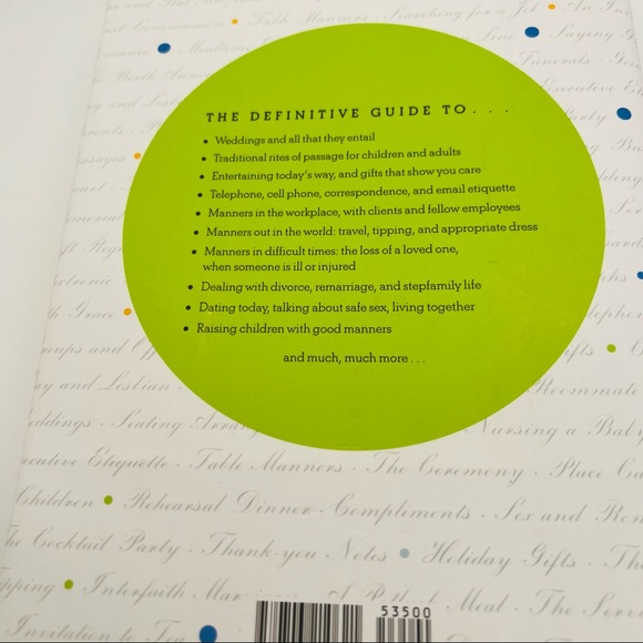 NWT Letitia Baldrige's New Manners for New Times: A Complete Guide to Etiquette - Picture 6 of 6